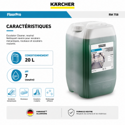 Karcher Nettoyant pour Escalators FloorPro RM 758 Bidon de 20 L, Karcher Kobleo