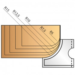 Leman Plaquette HM Quart de Rond R. 7.5 mm Pro, Leman Kobleo