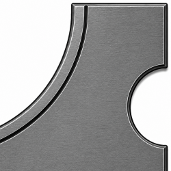 Plaquette Carbure Quart de Rond R. 5 mm Pro, Leman