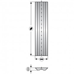 Leman Fer Reversible HSS Terminus 400x14 LEMAN Kobleo