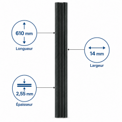 Fer Reversible HSS Terminus 610x14 LEMAN