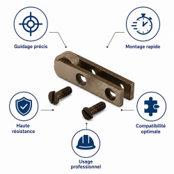 Leman Embout de rechange Mortaisage D8 H12 L230 LEMAN Kobleo