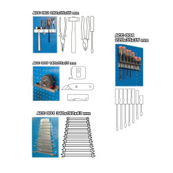 Simon Rack Pack de 4 accessoires pour panneau d'atelier ACC010 Simon Rack Kobleo