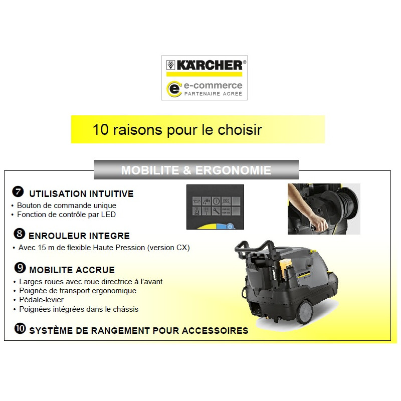 Karcher - Nettoyeur Haute Pression eau chaude Pro 47kW 660l/h HDS