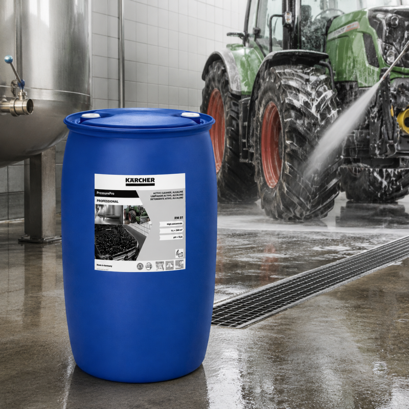 Karcher Detergent Actif PressurePro RM 81 Alcalin Bidon de 200 L, Karcher Kobleo