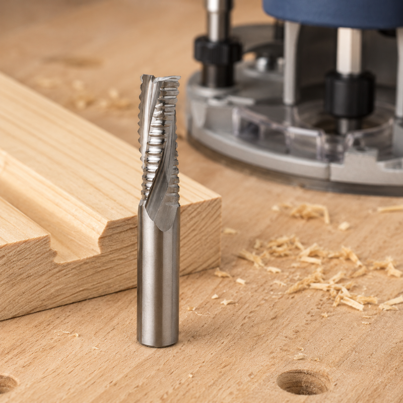Leman Fraise Defonceuse Carbure D. 10 mm LU. 52 mm, Leman Kobleo