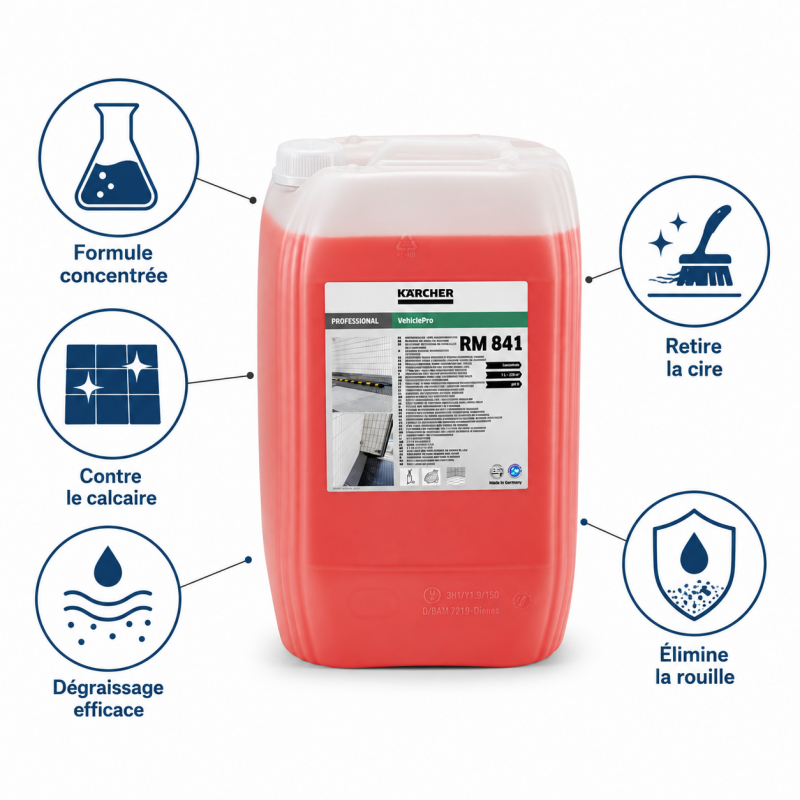 Karcher Nettoyant Halls de Lavage VehiclePro RM 841 Bidon 20 L, Karcher Kobleo