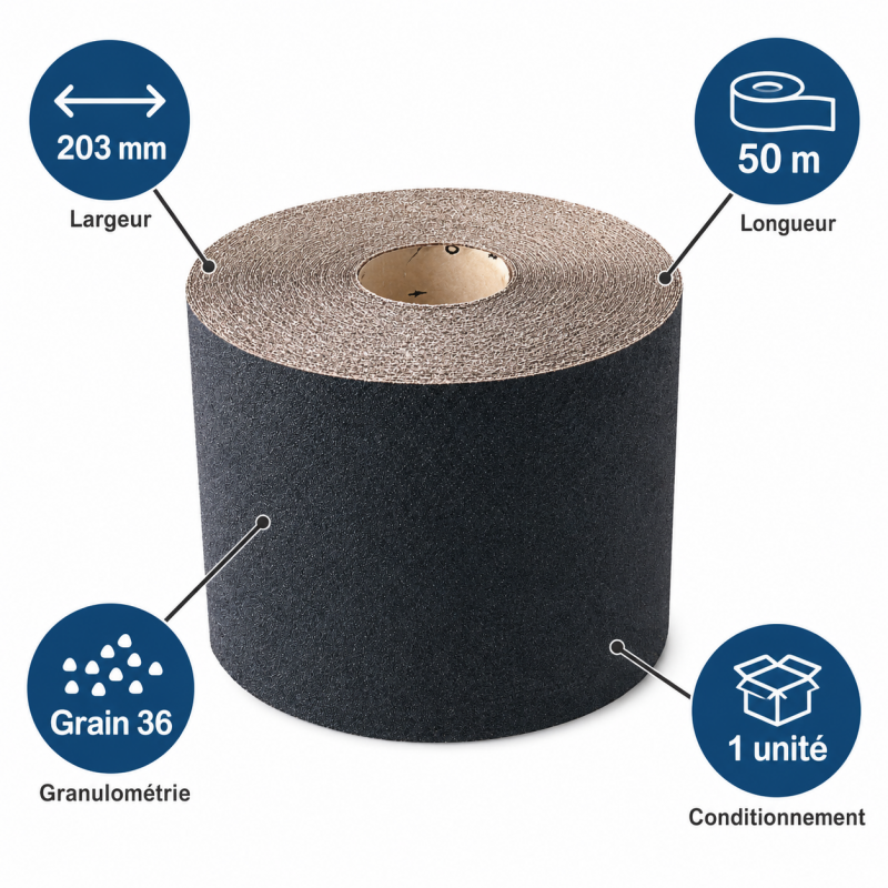 Leman Rouleau Abrasif Parquet Gr36 LEMAN Kobleo