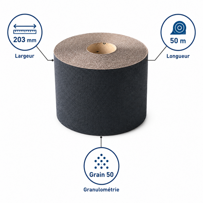 Leman Rouleau Abrasif Parquet Gr50 LEMAN Kobleo