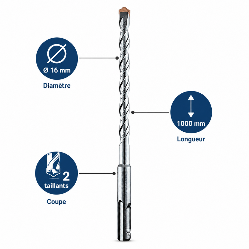Leman Foret SDS Plus 2T D16 L1000 LEMAN Kobleo
