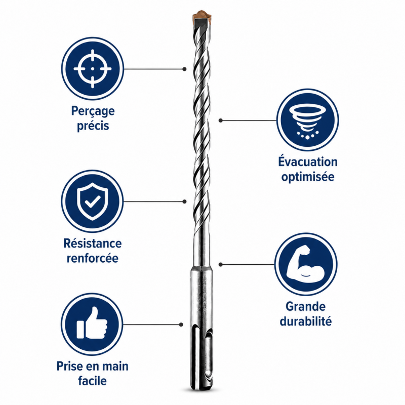 Foret SDS Plus 2T D20 L1000 LEMAN