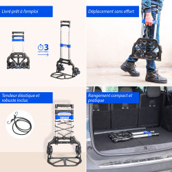 Diable pliant escalier, Charge Max. 60kg, Hostrom