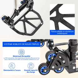 Diable pliant escalier, Charge Max. 60kg, Hostrom