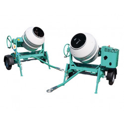 Imer Bétonnière thermique tractable WORMS EX 17, 4.2 kW 345L S 350 R Kobleo