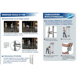 Duarib Echafaudage roulant en acier Haut. Max 4,90m AC 250 Duarib Kobleo