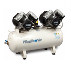 Nuair Compresseur air dentiste laboratoires 2x3CV 2x22kW 400V Triphasé 90L M Kobleo