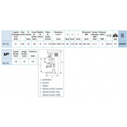 Sidamo Perceuse Sur Colonne 1500w 35mm 400v Avec Mandrin B18 35cte Kobleo
