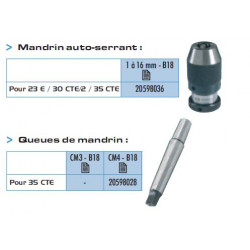 Sidamo Perceuse Sur Colonne 1500w 35mm 400v Avec Mandrin B18 35cte Kobleo