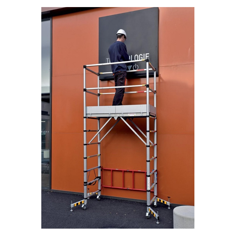Duarib Echafaudage télescopique Teletower 7 Ht de travail 4m Duarib Kobleo Duarib Echafaudage télescopique Teletower 7 Ht de travail 4m Duarib Kobleo