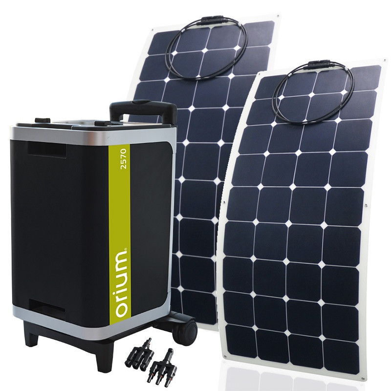 Orium Pack station d'énergie portative IZYWATT 2570 et 2 panneaux solaires 1 Orium Kobleo