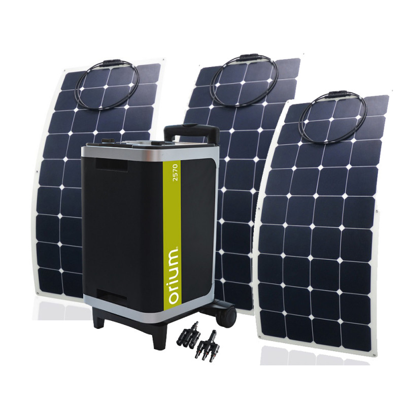 Orium Pack station d'énergie Izywatt 2570 et 3 panneaux solaires 120W Kobleo