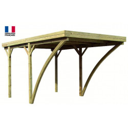 Jardipolys Carport en bois 1 voiture 16,3 m2 Milano Uno Kobleo Jardipolys Carport en bois 1 voiture 16,3 m2 Milano Uno Kobleo