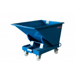 Fimm Benne en tôle auto-basculante 2000 L charge 2000 kg coloris bleu Kobleo