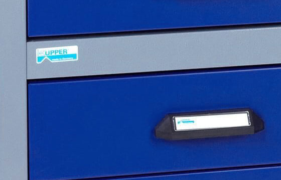 Établis Kupper - Etabli 4 tiroirs et 1 emplacement L:1,20 m - Bleu