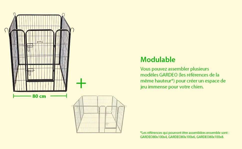 parc pour chien modulable