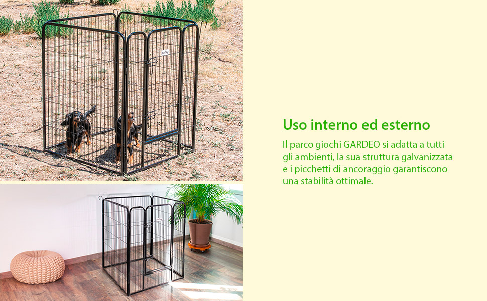 Recinto per cani, cuccioli e conigli GARDEO