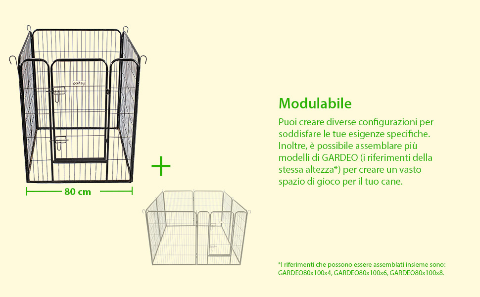 Recinto per cani, cuccioli e conigli GARDEO
