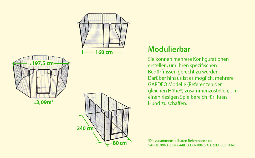 Hunde-, Welpen- und Kaninchengehege GARDEO