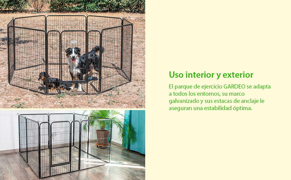 Parque para perros, cachorros y conejos GARDEO